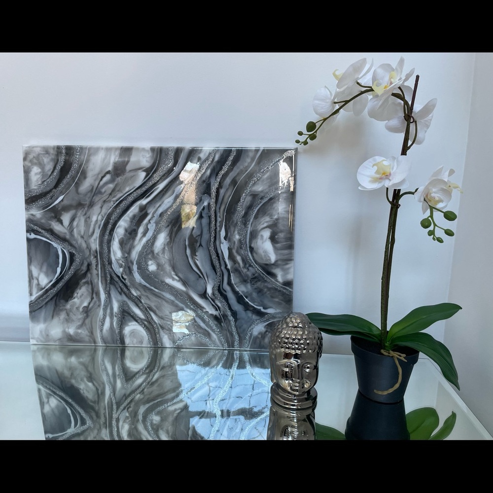 Epoxy resin canvas art